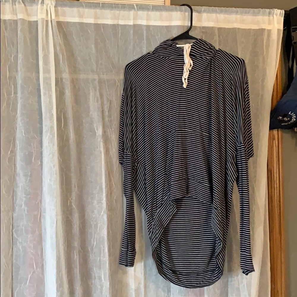 Large Stripped Hoodie.